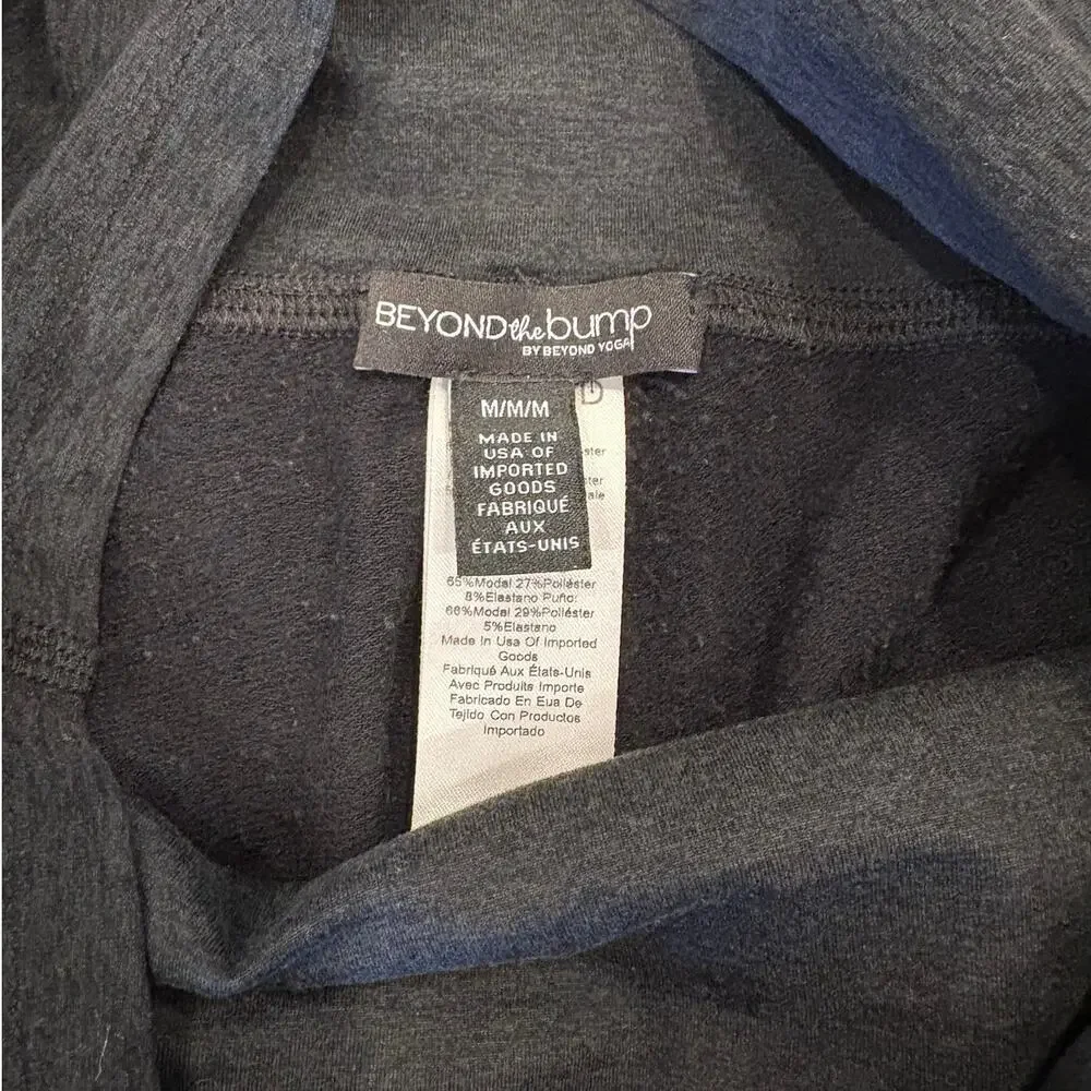 Beyond the Bump by Beyond Yoga black maternity leggings womens size Medium